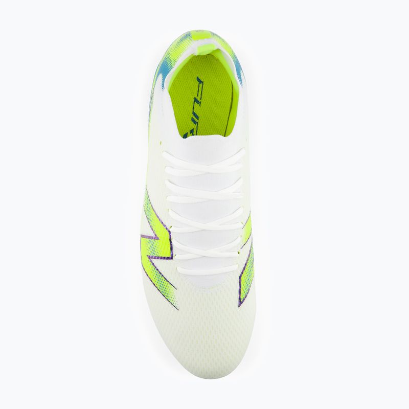 Scarpe da calcio New Balance Furon Team V9 FG white/alkaline green 4