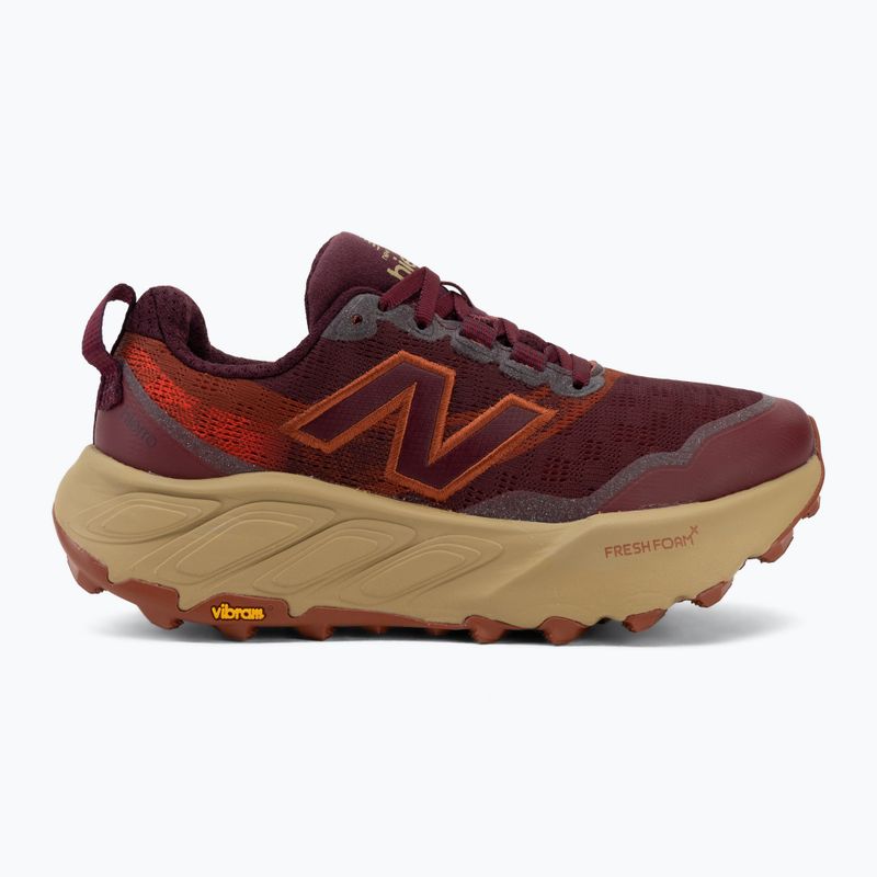 Scarpe da corsa uomo New Balance Fresh Foam X Hierro V9 mulled wine/neo flame 2