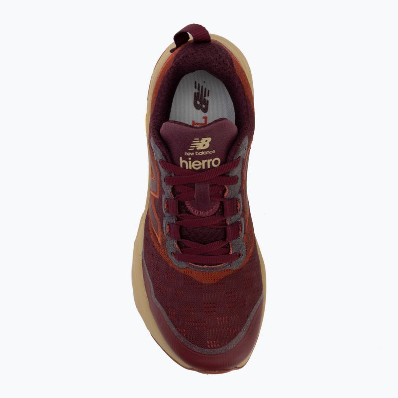 Scarpe da corsa uomo New Balance Fresh Foam X Hierro V9 mulled wine/neo flame 5