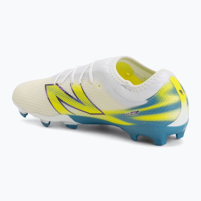 Scarpe da calcio bambino New Balance Furon Team V9 FG white/alkaline green 3