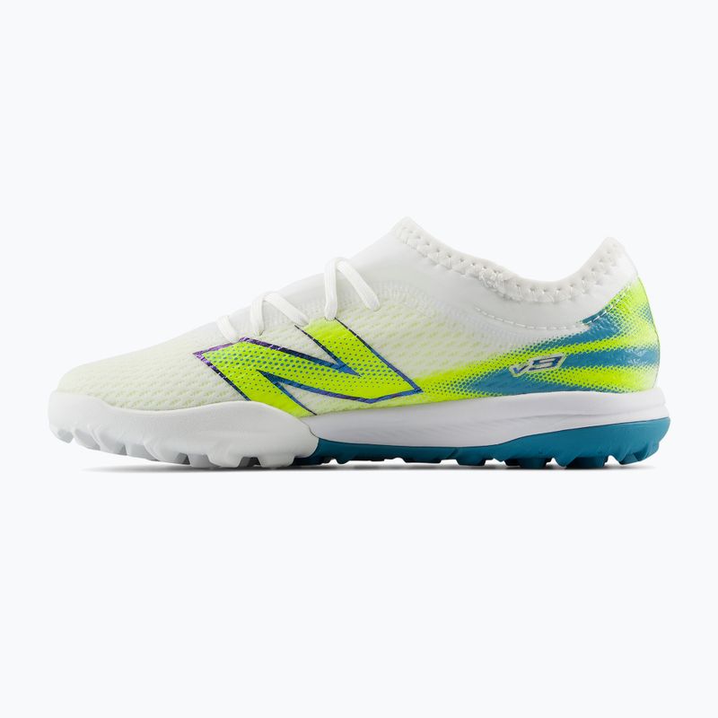 Scarpe da calcio bambino New Balance Furon Team V9 TF white/alkaline green 2
