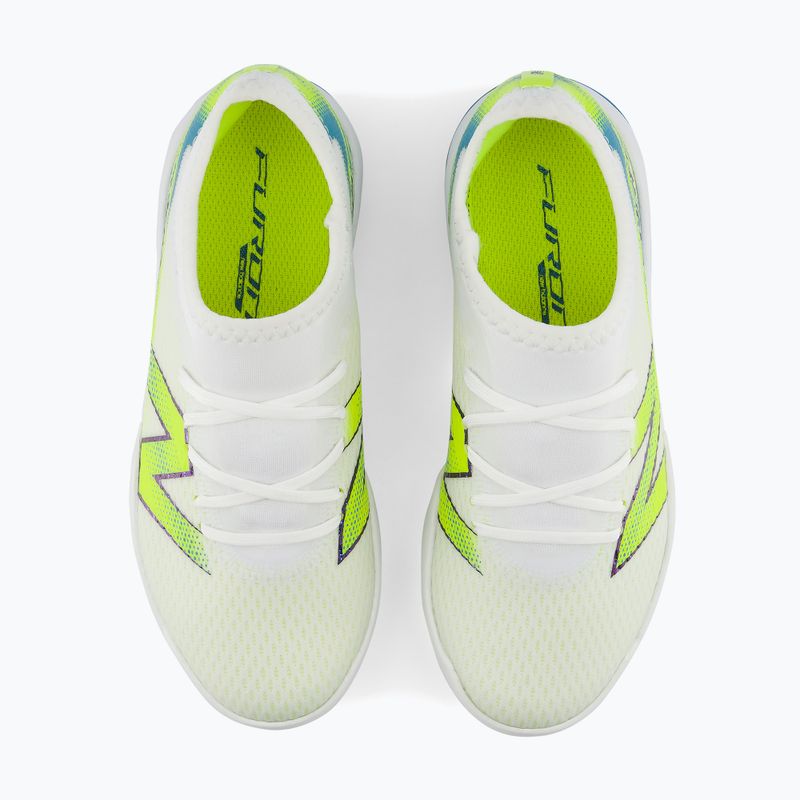 Scarpe da calcio bambino New Balance Furon Team V9 TF white/alkaline green 6