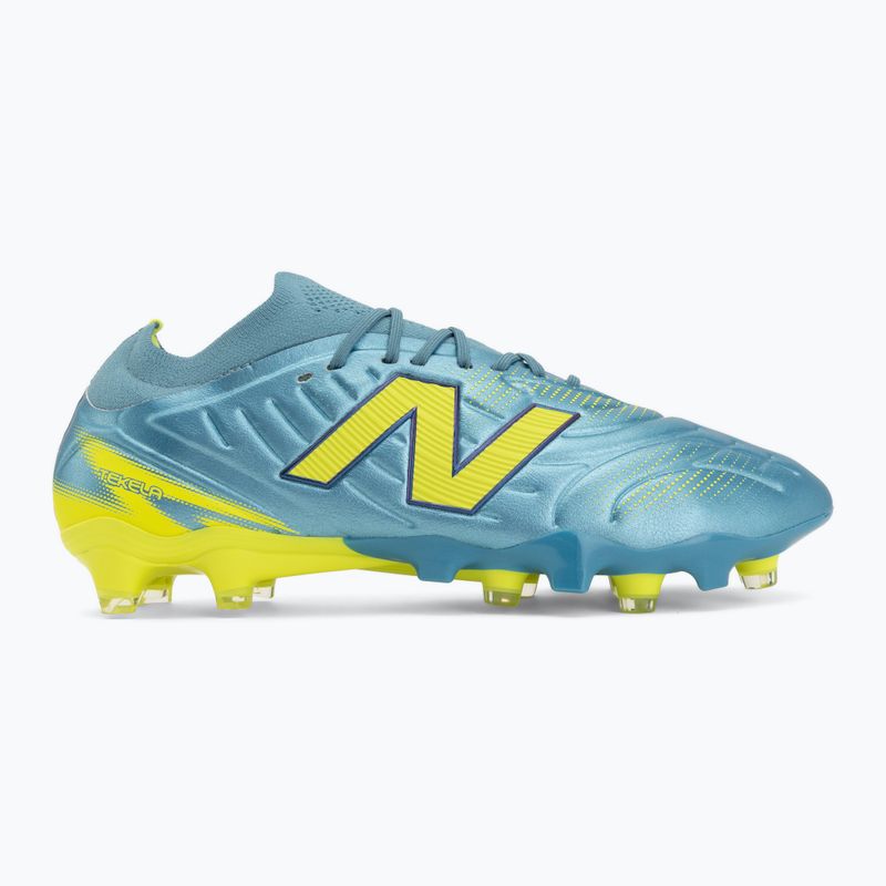 Scarpe da calcio New Balance Tekela Pro Low V5 FG metallic blue/alkaline green/Team Navy 2