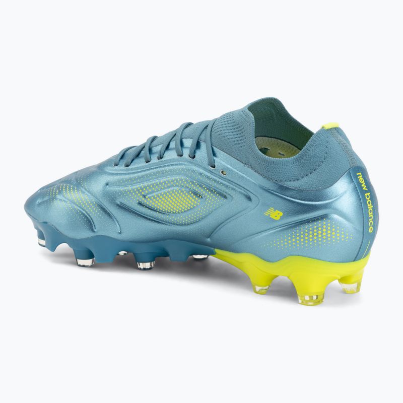 Scarpe da calcio New Balance Tekela Team Low V5 FG metallic blue/alkaline green/team navy 3