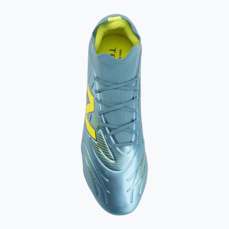 Scarpe da calcio New Balance Tekela Team Low V5 FG metallic blue/alkaline green/team navy 5