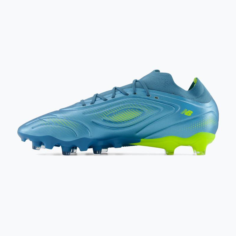 Scarpe da calcio New Balance Tekela Team Low V5 FG metallic blue/alkaline green/team navy 3