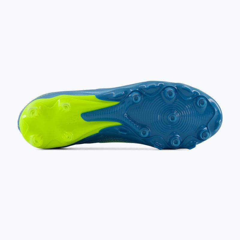 Scarpe da calcio New Balance Tekela Team Low V5 FG metallic blue/alkaline green/team navy 4