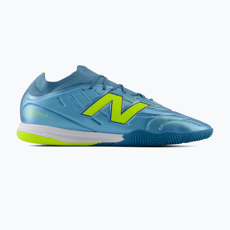 Scarpe da calcio New Balance Tekela Team Low V5 IN metallic blue/alkaline green/team navy 2