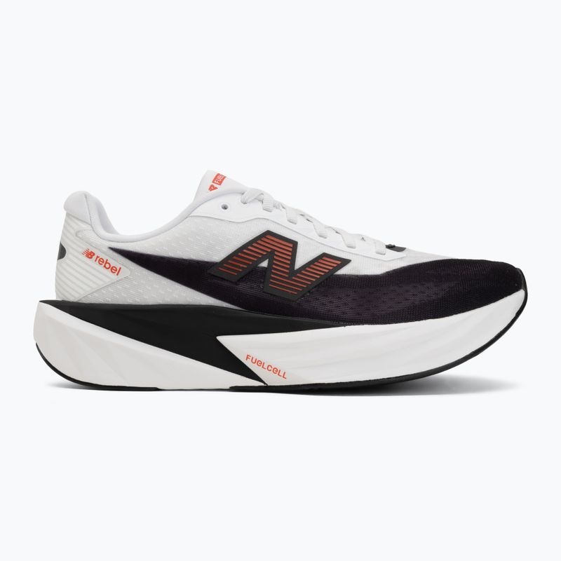 Scarpe da corsa uomo New Balance FuelCell Rebel V5 white/neo flame 2