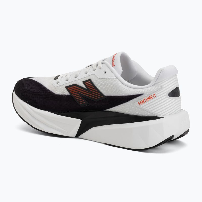Scarpe da corsa uomo New Balance FuelCell Rebel V5 white/neo flame 3