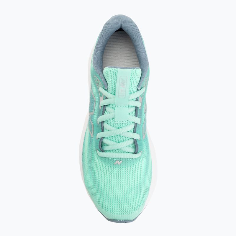 Scarpe da corsa donna New Balance 411's V4 bright mint/zinc blue/silver metallic 5