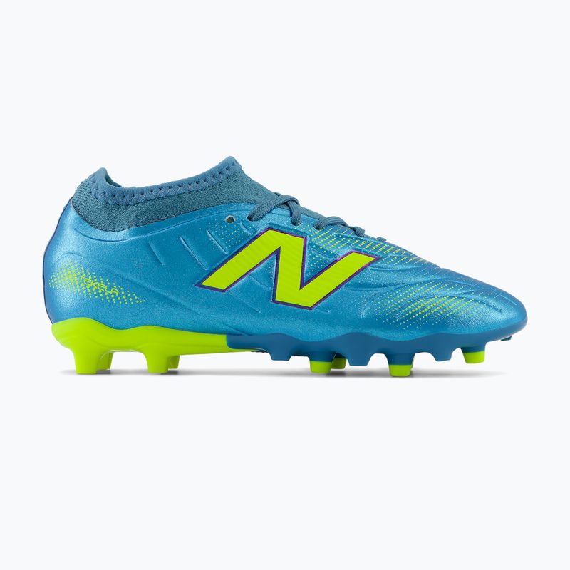 Scarpe da calcio bambino New Balance Tekela Team V5 FG metallic blue/alkaline green 2