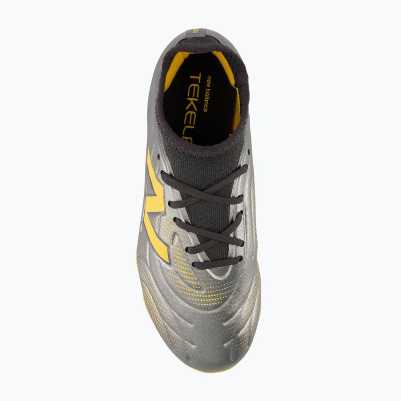 Scarpe da calcio bambino New Balance Tekela Team V5 FG harbor grey/black cement 4
