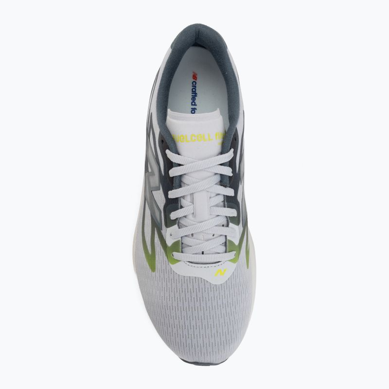 Scarpe da corsa uomo New Balance FuelCell Flite-R V1 fresh air/shadow blue/alkaline green 5