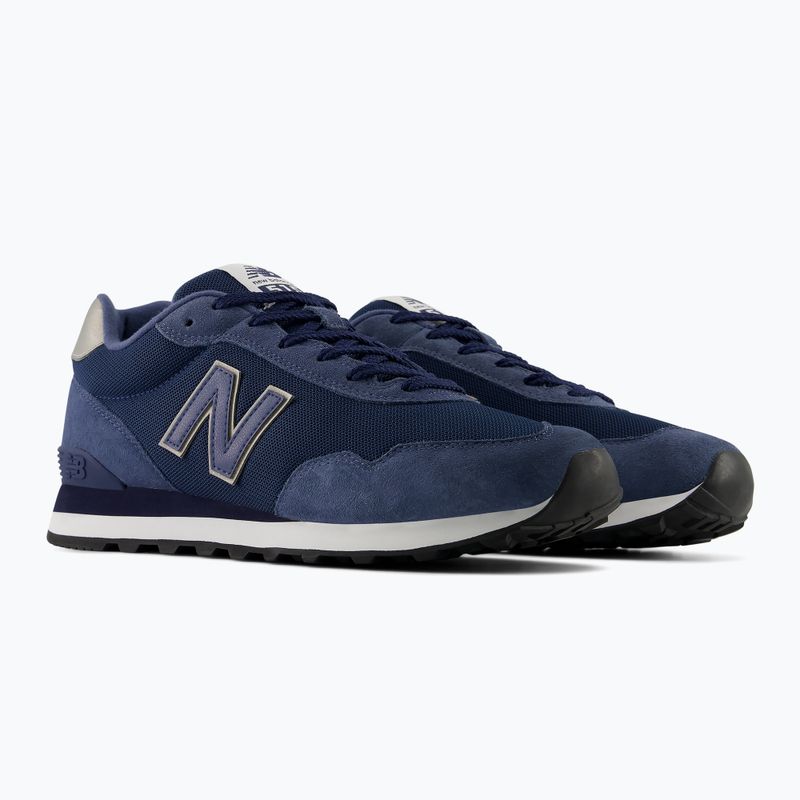 Scarpe da uomo New Balance Classic 515's V3 nb navy/vintage indigo/silver metallic 3