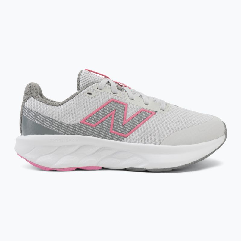 Scarpe da corsa per bambini New Balance 520's Lace V9 grey matter/signal pink 2