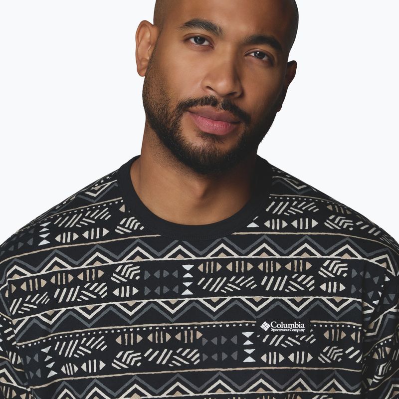 Maglietta da uomo Columbia CSC Heavyweight Printed Tee black/horizons 5