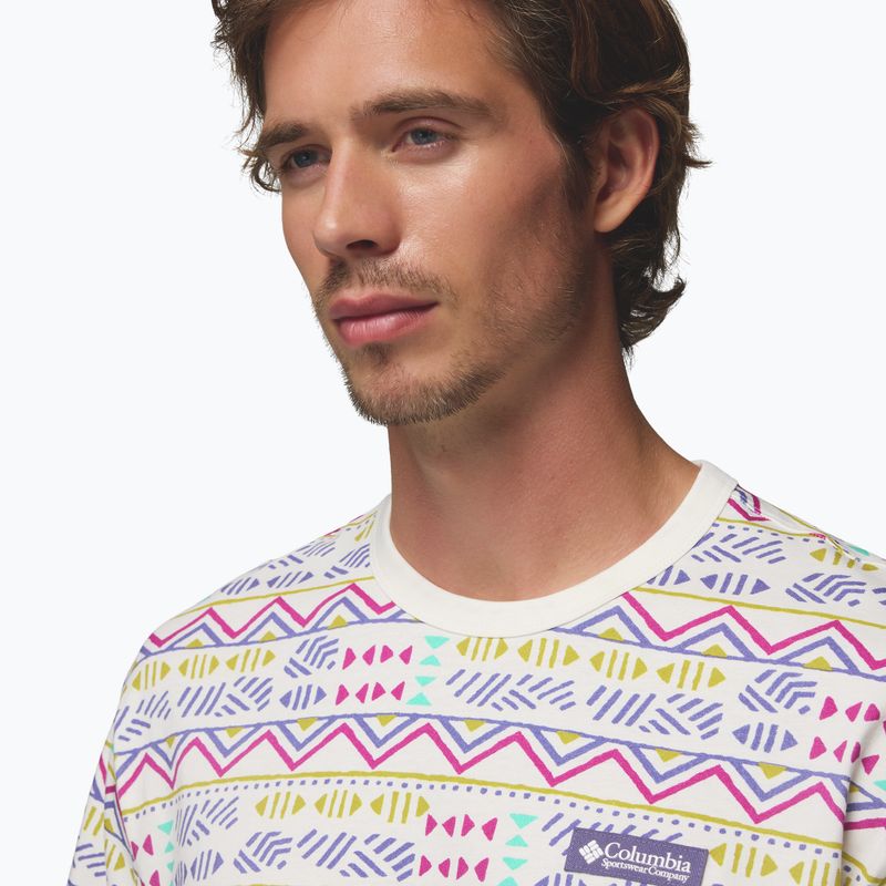 Maglietta da uomo Columbia CSC Heavyweight Printed Tee sea salt/horizons 5