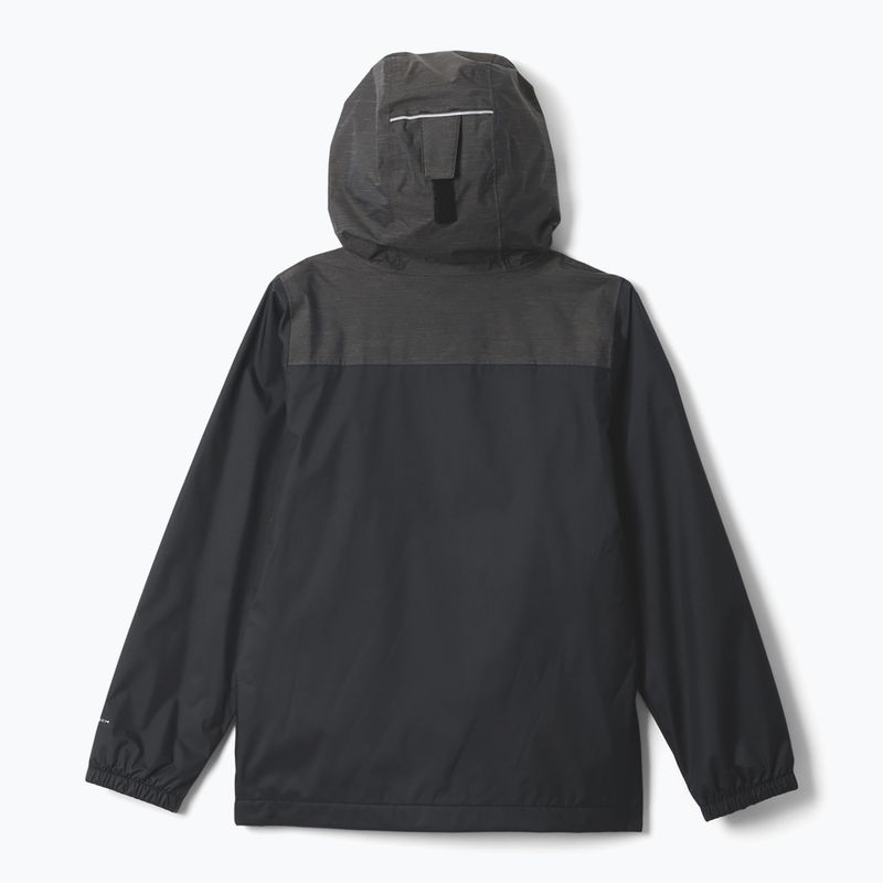 Giacca impermeabile per bambini Columbia Rainy Trails III Fleece Lined black 2