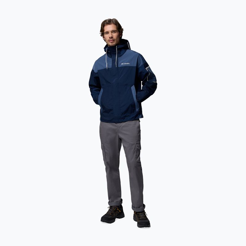 Giacca antivento da uomo Columbia Challenger II Windbreaker collegiate navy/dark mountain 2