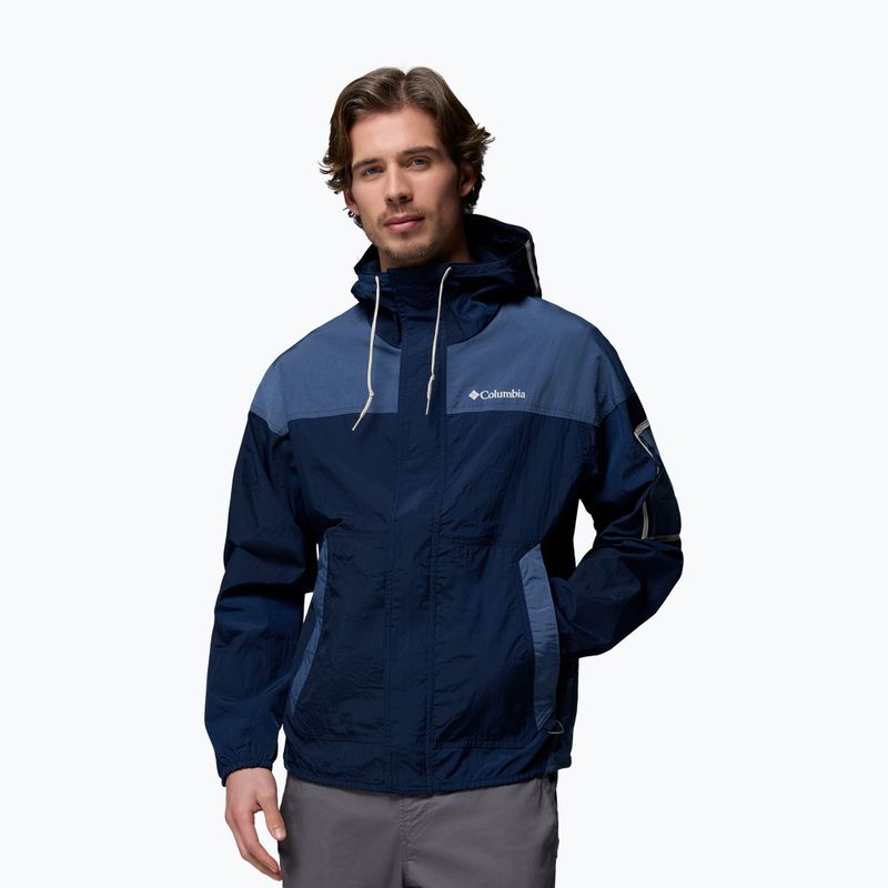 Giacca softshell da uomo Columbia Challenger II Windbreaker collegiate navy/dark mountain 4