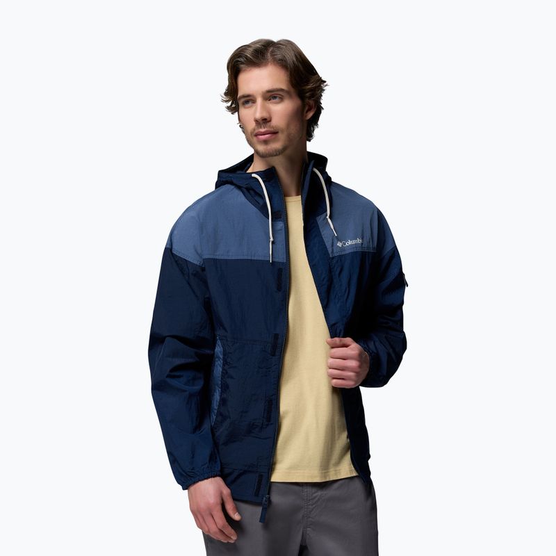 Giacca softshell da uomo Columbia Challenger II Windbreaker collegiate navy/dark mountain 5