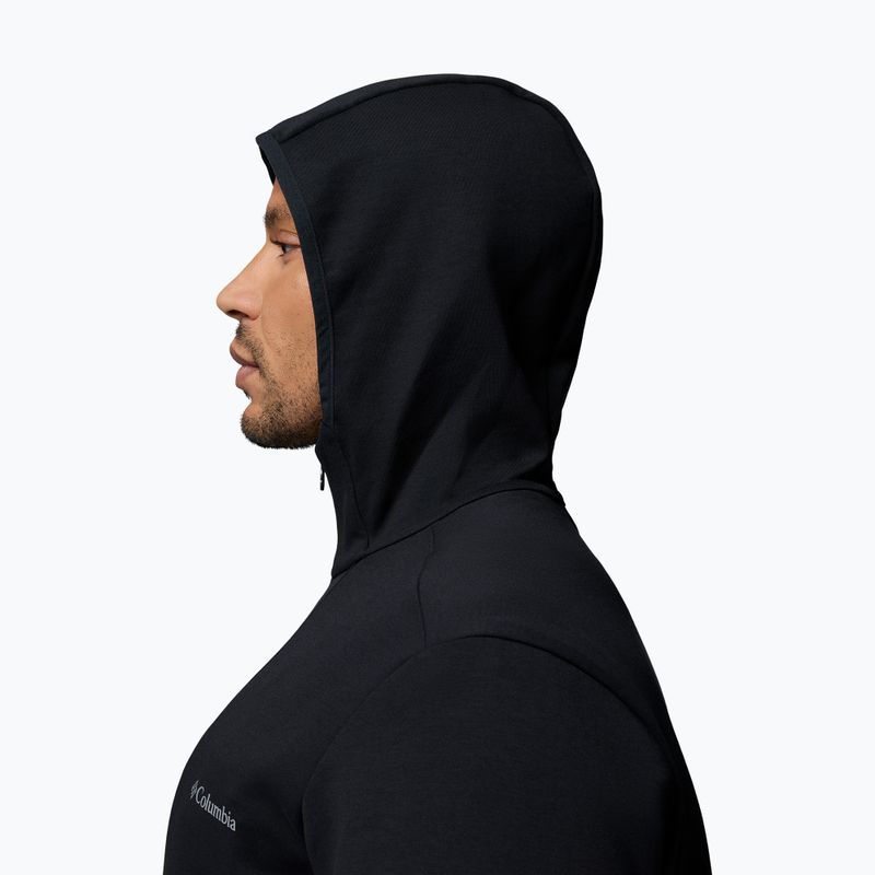 Felpa da trekking da uomo Columbia Tech Spacer Knit Hoodie black/black 7