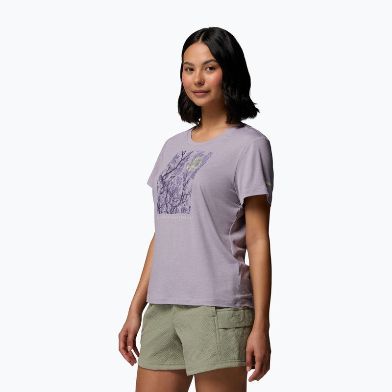 Maglietta da donna Columbia Parsons Point Scoop Tee lavender pearl heather/canopy view 4