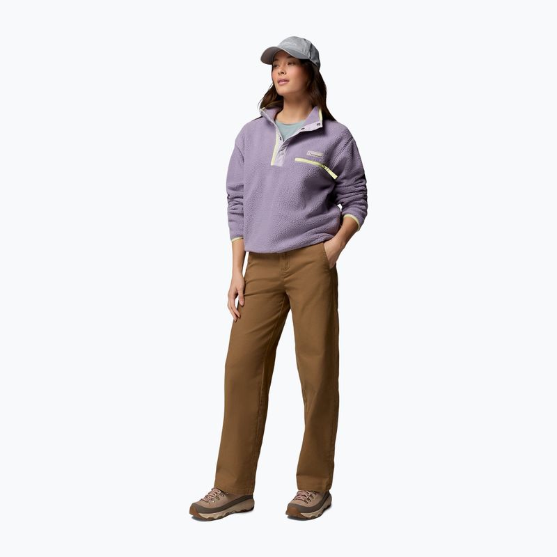 Felpa in pile da donna Columbia Helvetia II Cropped Half Snap Fleece shale purple/lavender haze/citron haz 2