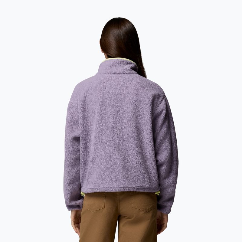 Felpa in pile da donna Columbia Helvetia II Cropped Half Snap Fleece shale purple/lavender haze/citron haz 3