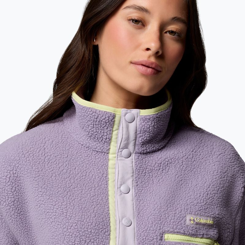 Felpa in pile da donna Columbia Helvetia II Cropped Half Snap Fleece shale purple/lavender haze/citron haz 5