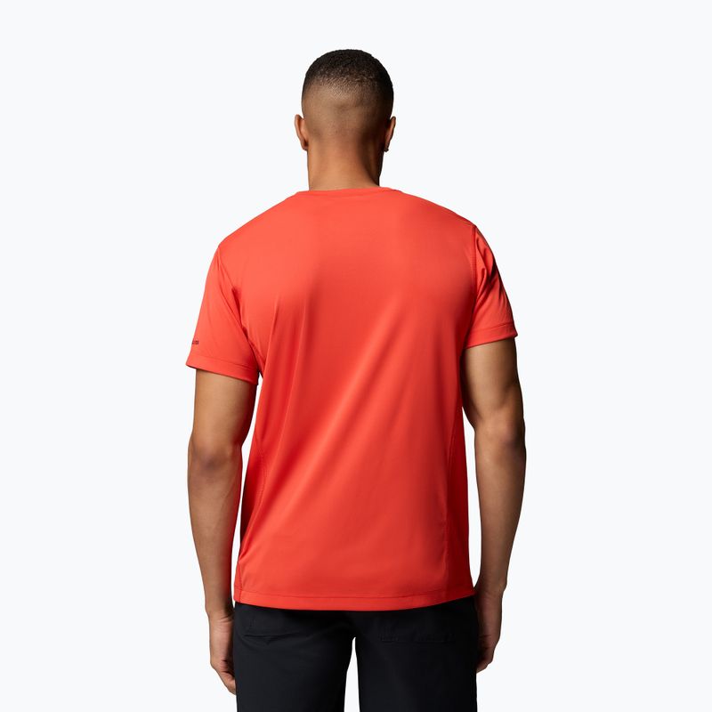 Maglietta da uomo Columbia Zero Rules Light Graphic Crew super sonic/scripted peaks 3