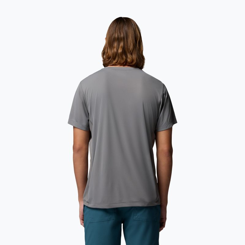 Maglietta da uomo Columbia Zero Rules Light Graphic Crew city grey/scripted peaks 3