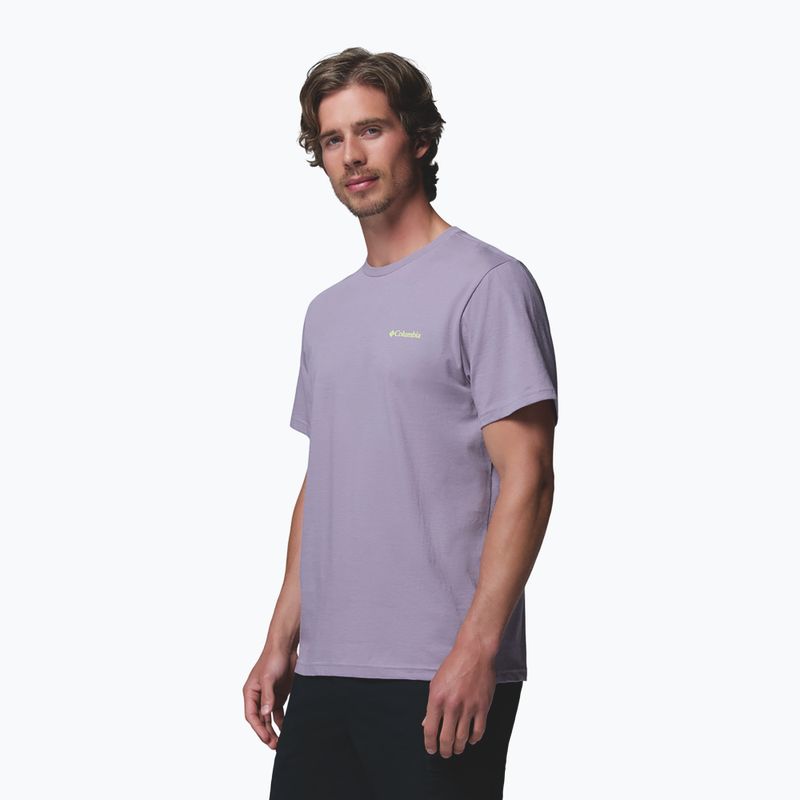 Maglietta da uomo Columbia CSC Basic Logo Back Tee shale purple/linework c badge 5