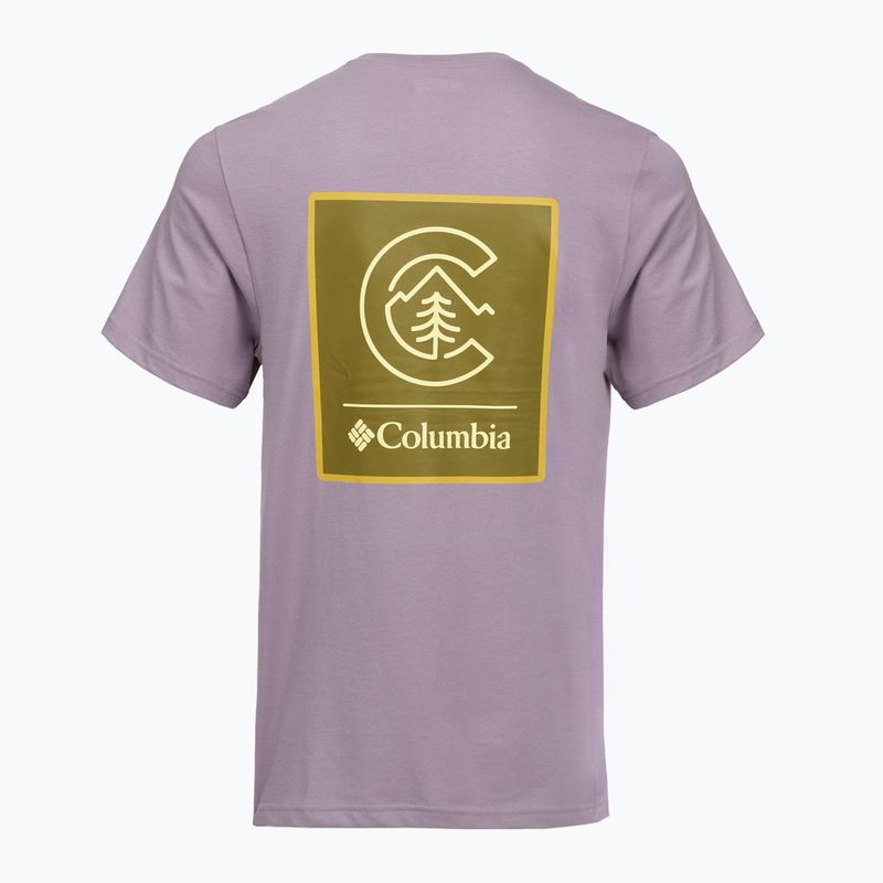 Maglietta da uomo Columbia CSC Basic Logo Back Tee shale purple/linework c badge 2