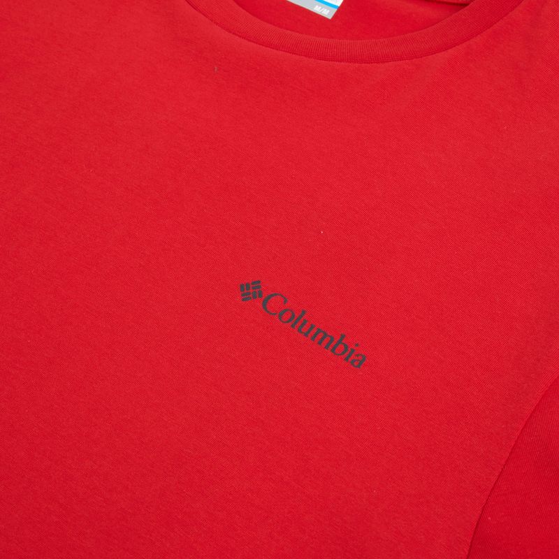 Maglietta da uomo Columbia CSC Basic Logo Back Tee mountain red/linework c badge 3