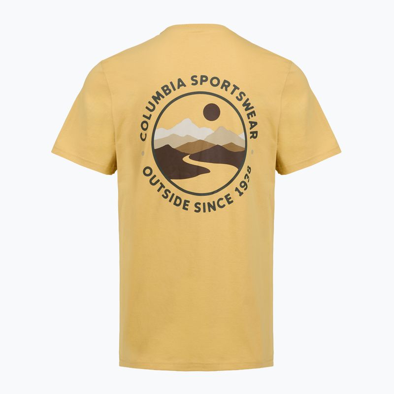 Maglietta da uomo Columbia CSC Outdoor Back Graphic sand dune/scoped view 2