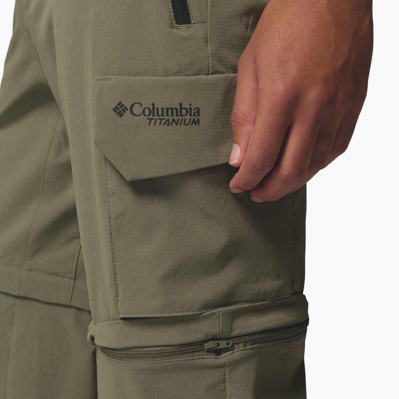 Pantaloni da trekking da uomo Columbia Silver Ridge Elite Convertible stone green 8