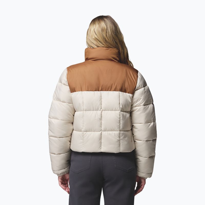 Giacca imbottita da donna Columbia Puffect III Cropped dark stone/camel brown 3