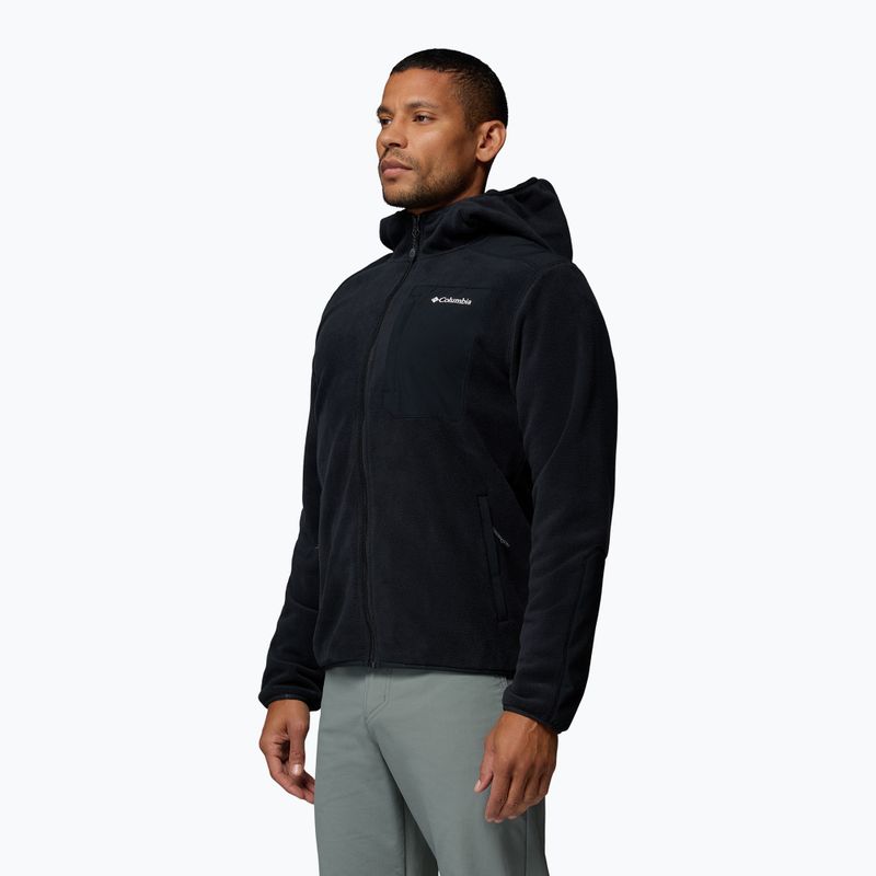 Pile uomo Columbia Pacific Arch 200 Hooded FZ Fleece Black 4