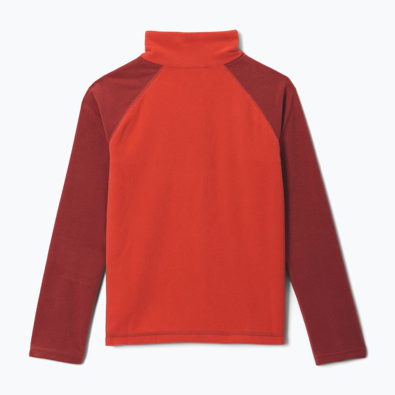 Pile felpato bambino Columbia Glacial Half Zip super sonic/red oxide 2