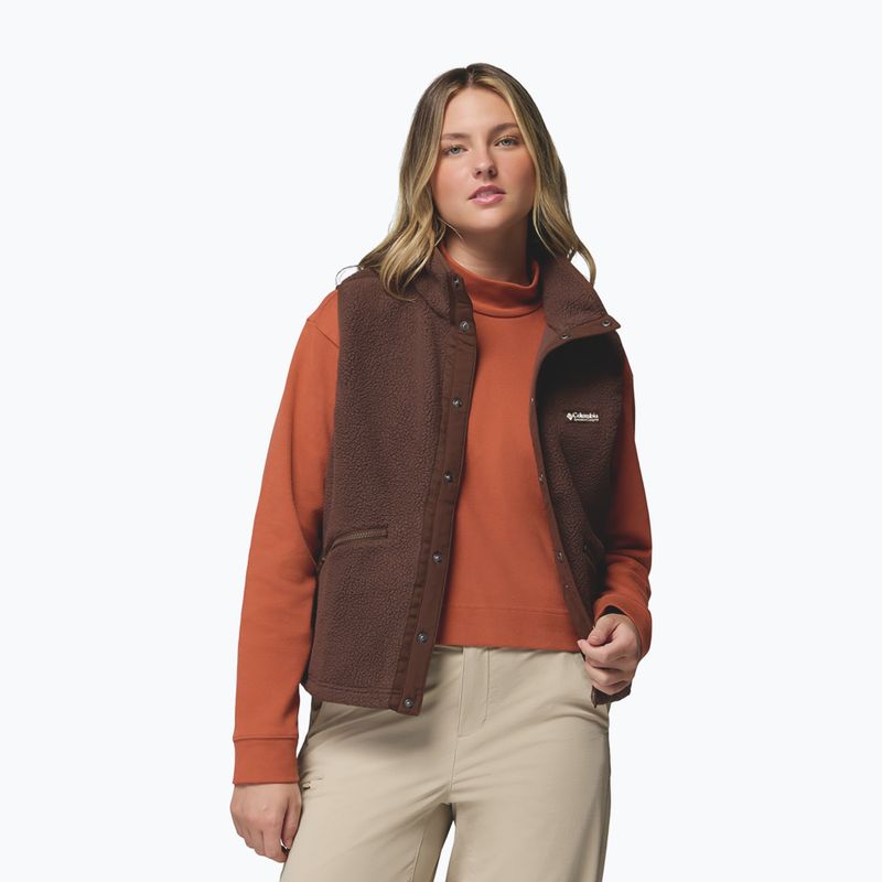 Gilet da donna Columbia Helvetia tobacco 4
