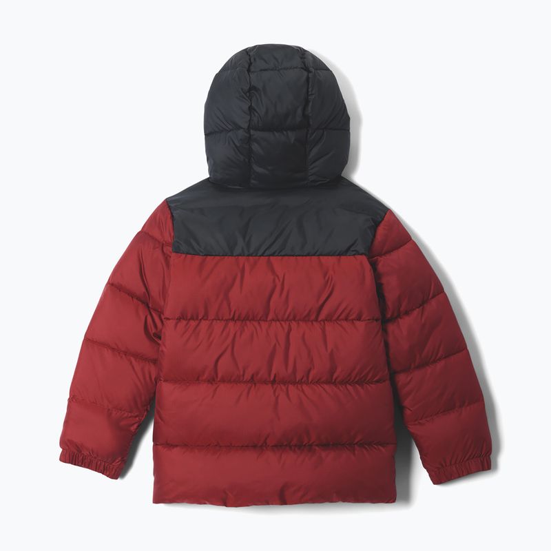 Giacca imbottita per bambini Columbia Puffect Hooded Red Oxide/Black 2