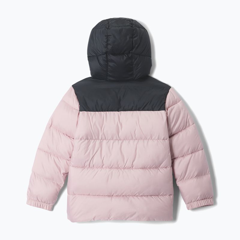 Giacca imbottita per bambini Columbia Puffect Hooded Mineral Pink/Black 2