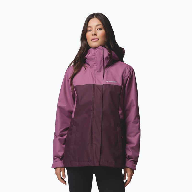 Giacca 3-in-1 da donna Columbia Hikebound II Interchange antique mauve/moonvista 5