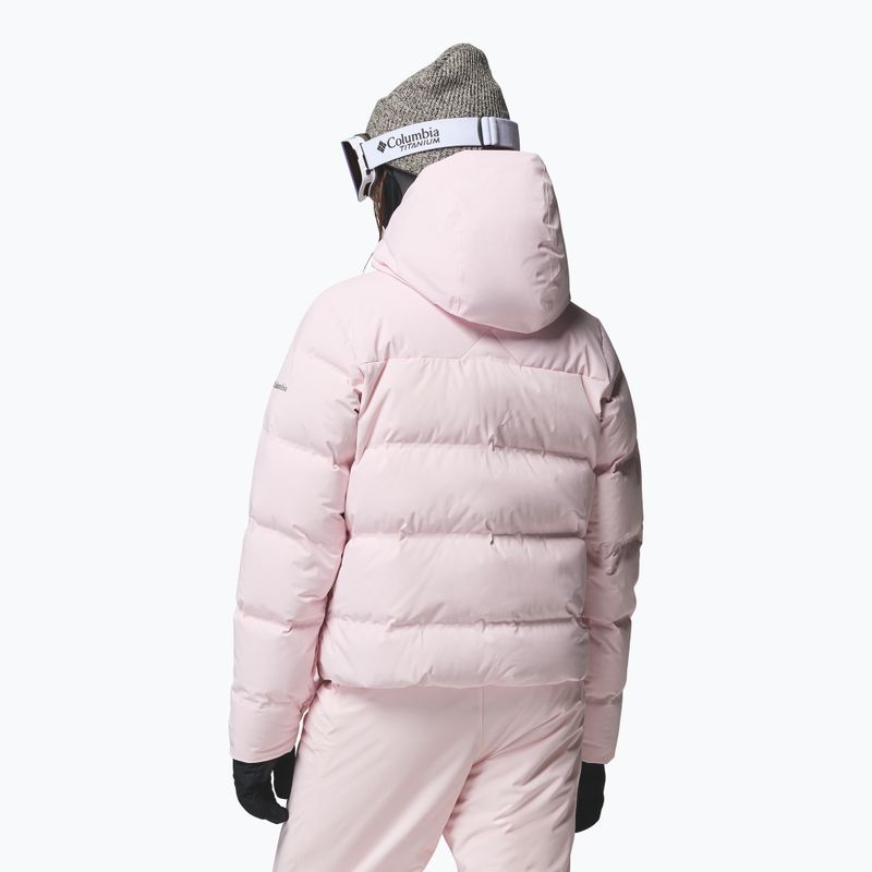 Giacca da sci da donna Columbia Roffe Ridge Down Heat Seal powder pink 3