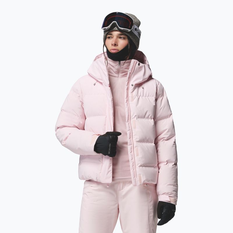 Giacca da sci da donna Columbia Roffe Ridge Down Heat Seal powder pink 5