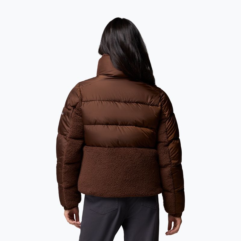 Giacca ibrida donna Columbia Leadbetter Point II Sherpa Hybrid tobacco 3