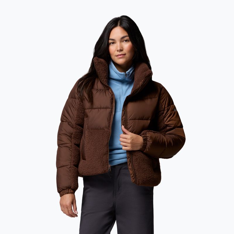 Giacca ibrida donna Columbia Leadbetter Point II Sherpa Hybrid tobacco 5