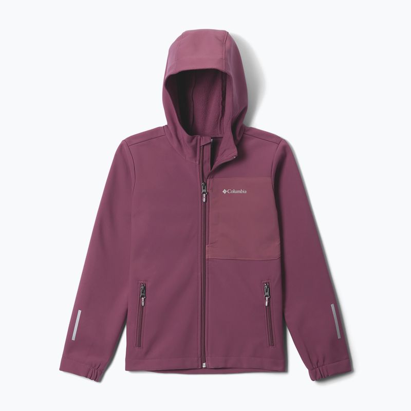 Giacca softshell per bambini Columbia Ascender Hooded Softshell antique mauve